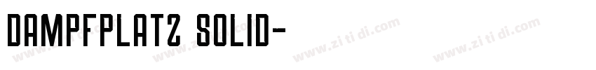Dampfplatz Solid字体转换